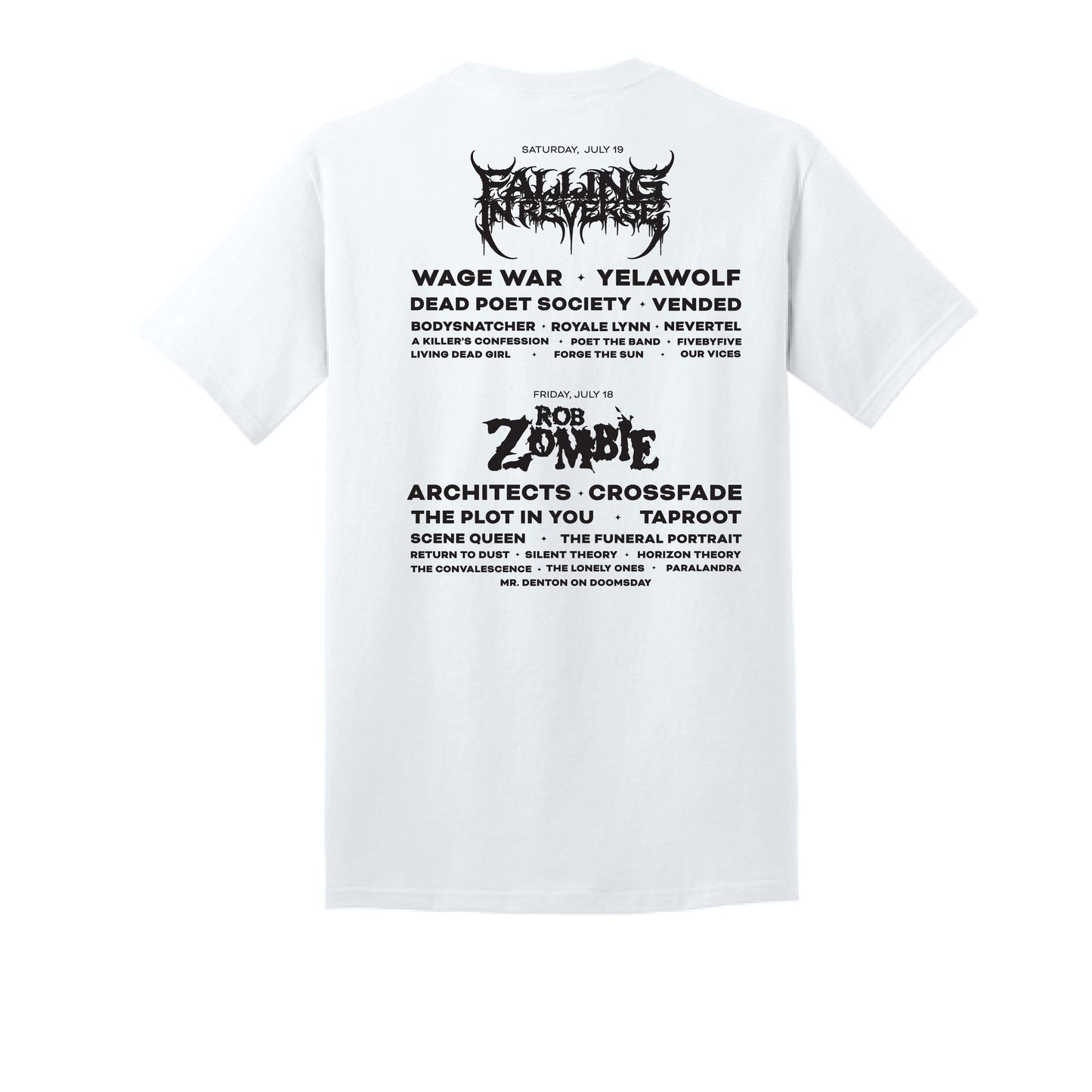 Western Skeleton Tee (w/ Lineup)