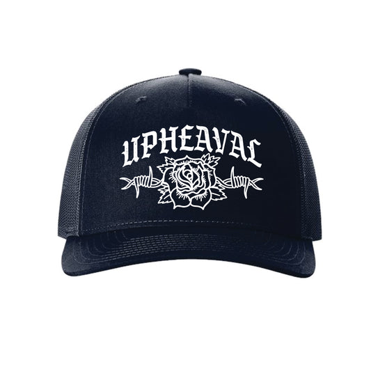 Rose Hat - Navy & White